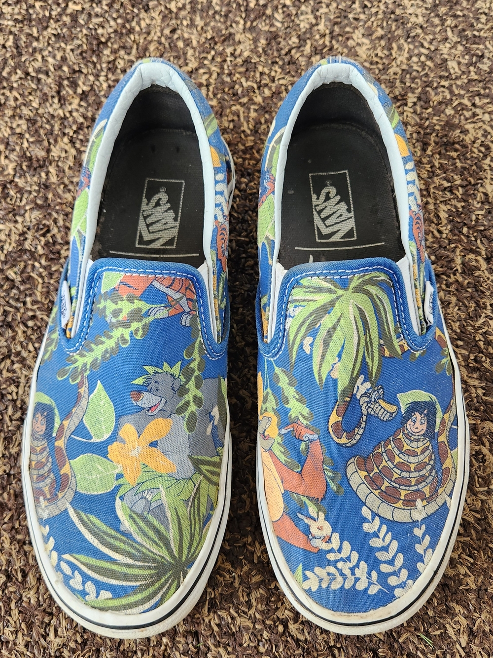 Vans Slip-On Jungle Print Sneakers - Blue
